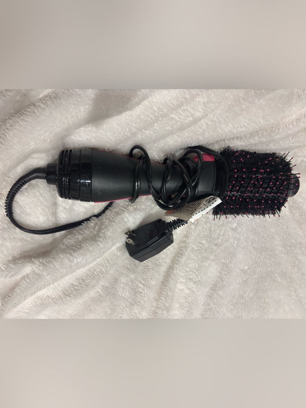 Revlon Black Styling Brush with Pink Bristle Tips